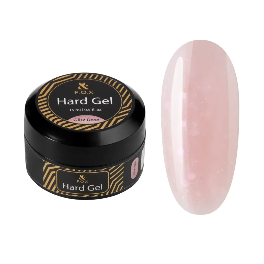 "Hard Gel Glitz-Rose"  15ml.