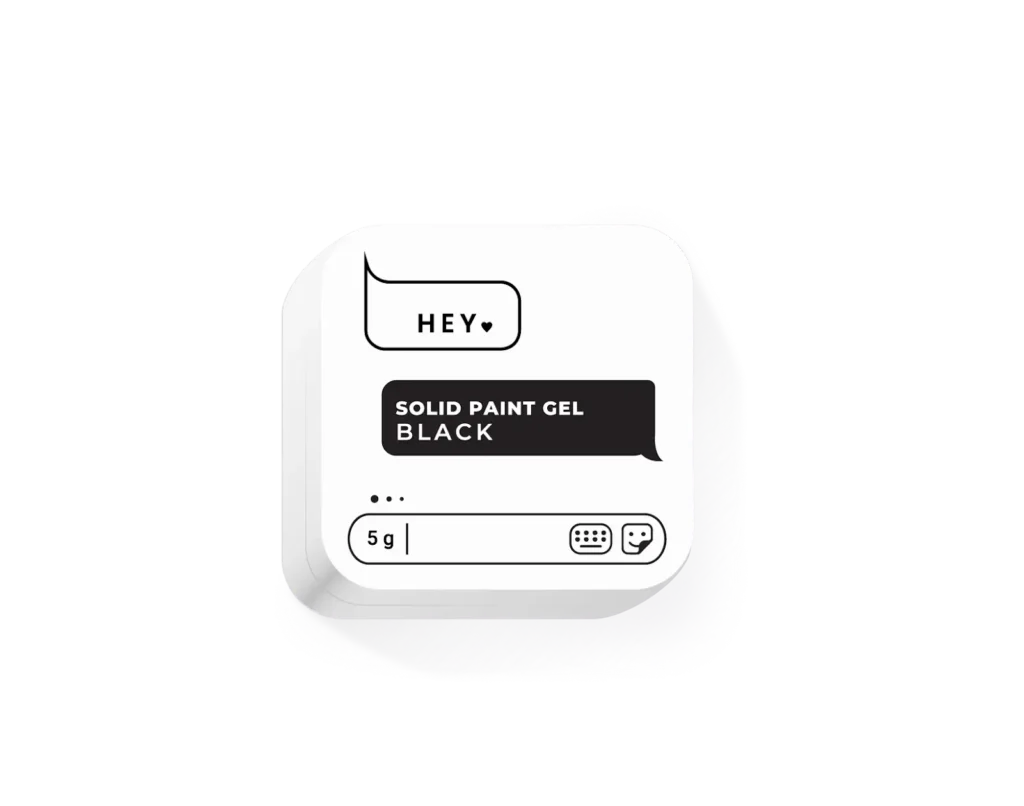 HeyLove Solid Paint Gel Black 5g.