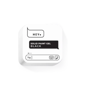 HeyLove Solid Paint Gel Black 5g.