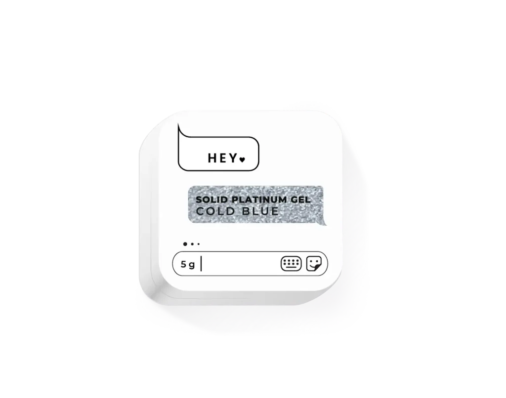 HeyLove Solid Platinum gel Cold Blue 5g.