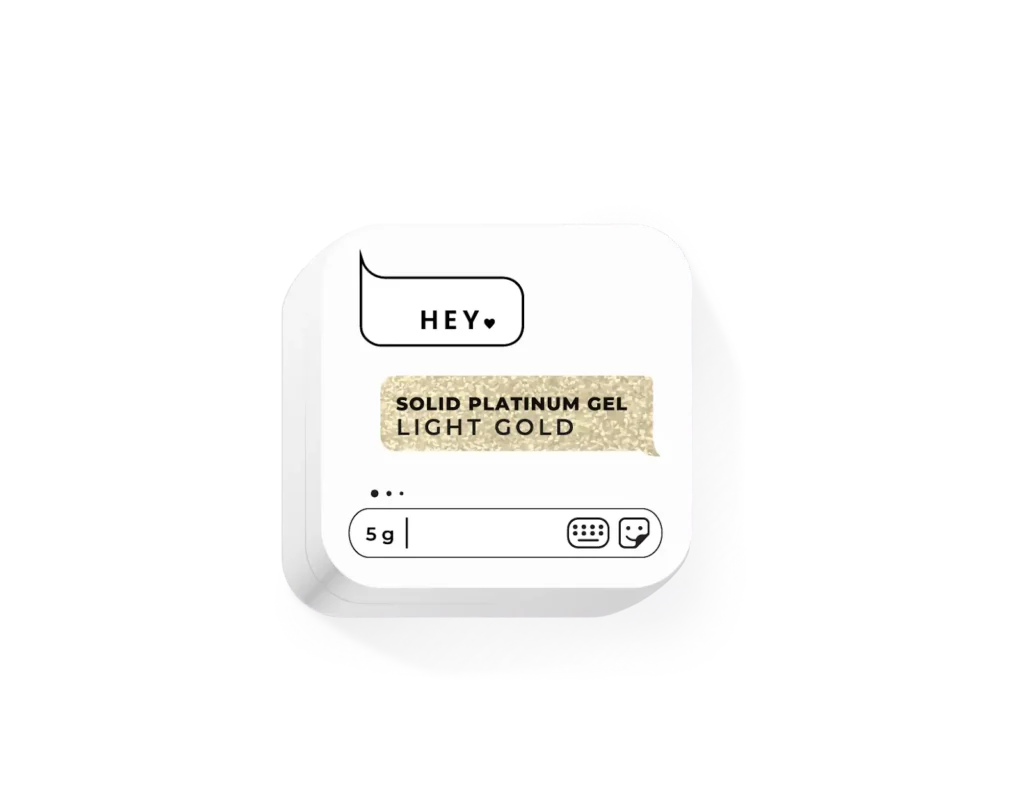 HeyLove Solid Platinum gel Light Gold 5g.