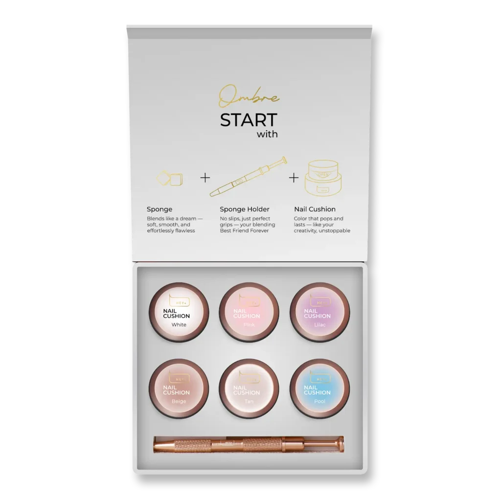 HeyLove Ombre Rinkinys "White" 6vnt.