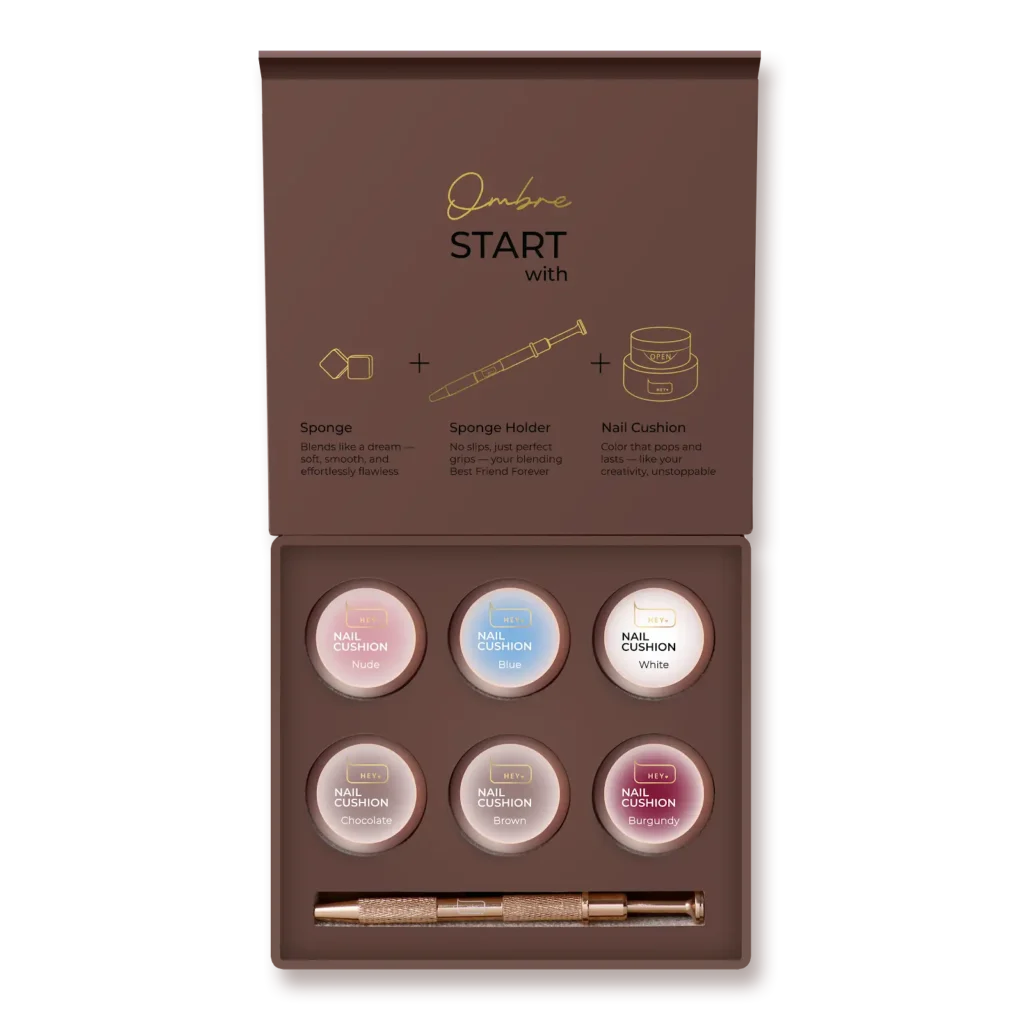 HeyLove Ombre Rinkinys "Brown" 6vnt.