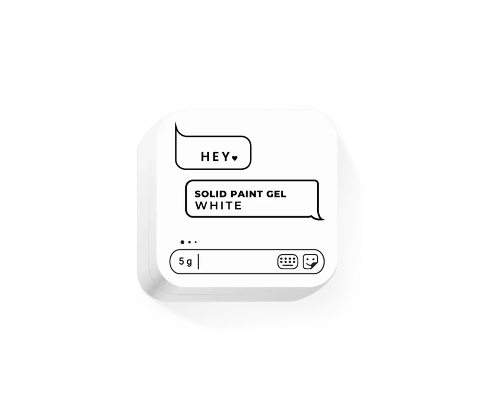 HeyLove Solid Paint Gel White 5g.
