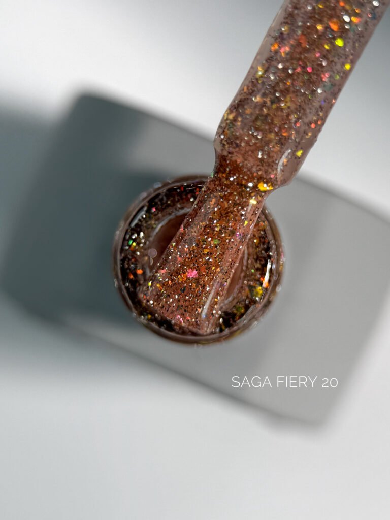 Gelinis Lakas Saga "Fiery Gel" 10ml. Nr.20