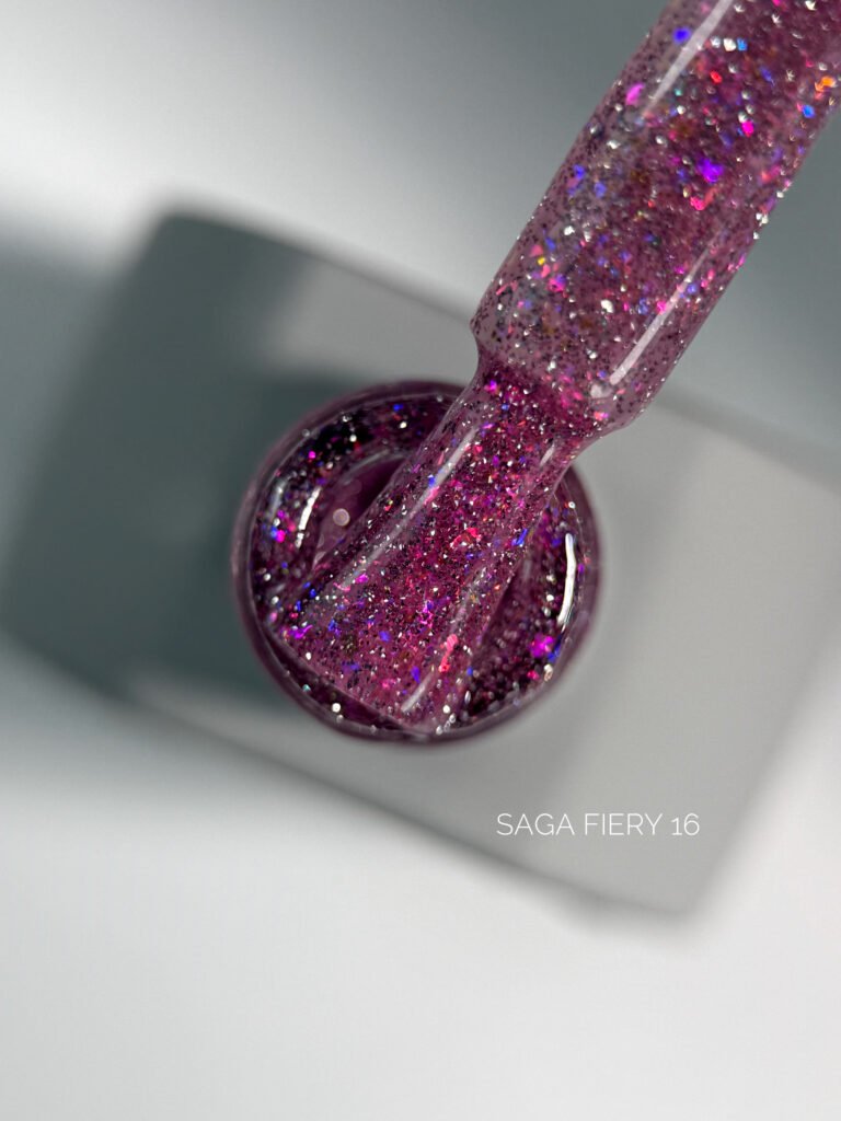 Gelinis Lakas Saga "Fiery Gel" 10ml. Nr.16