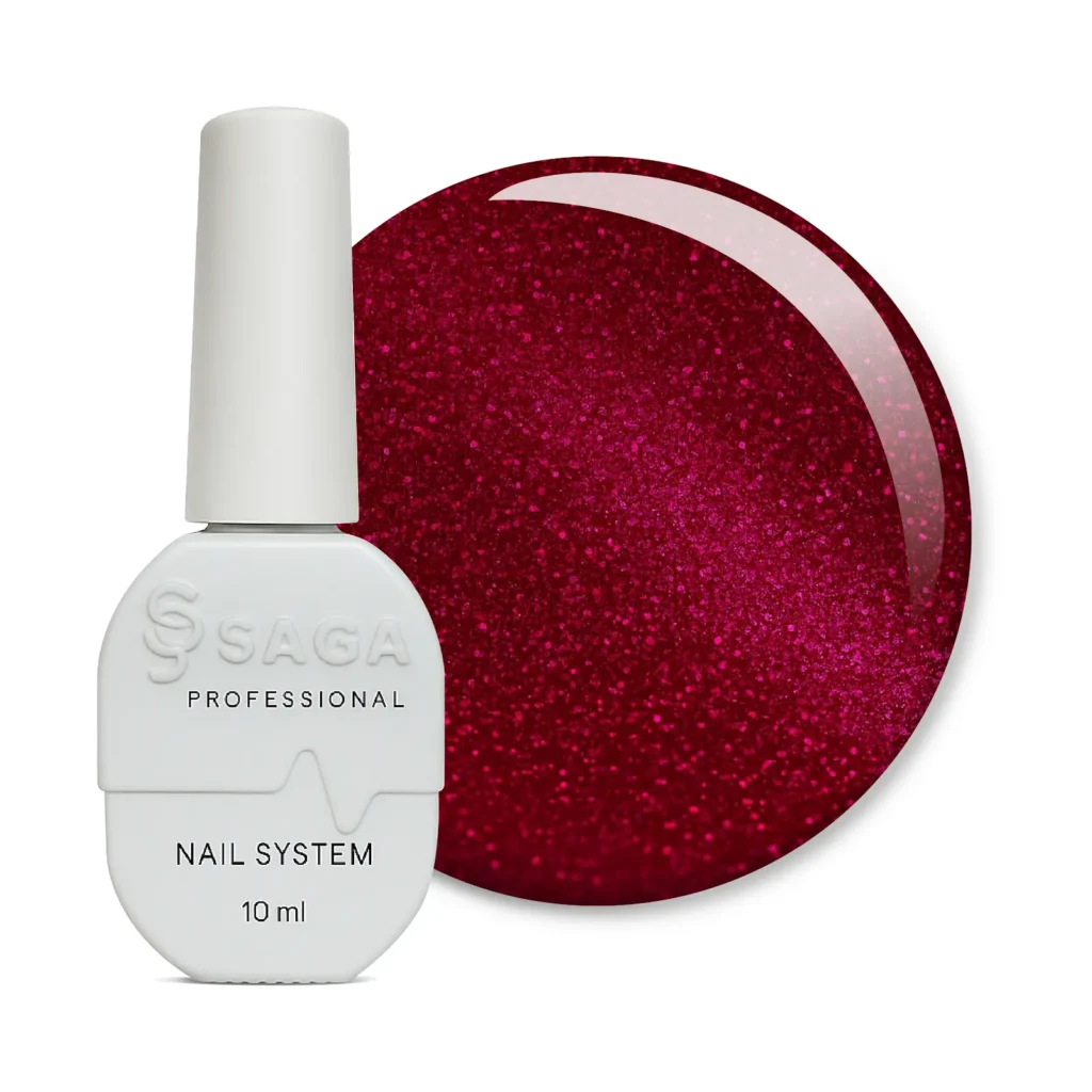 Saga Professional Shine Cat Eye  Cherry Nr.01 10ml.