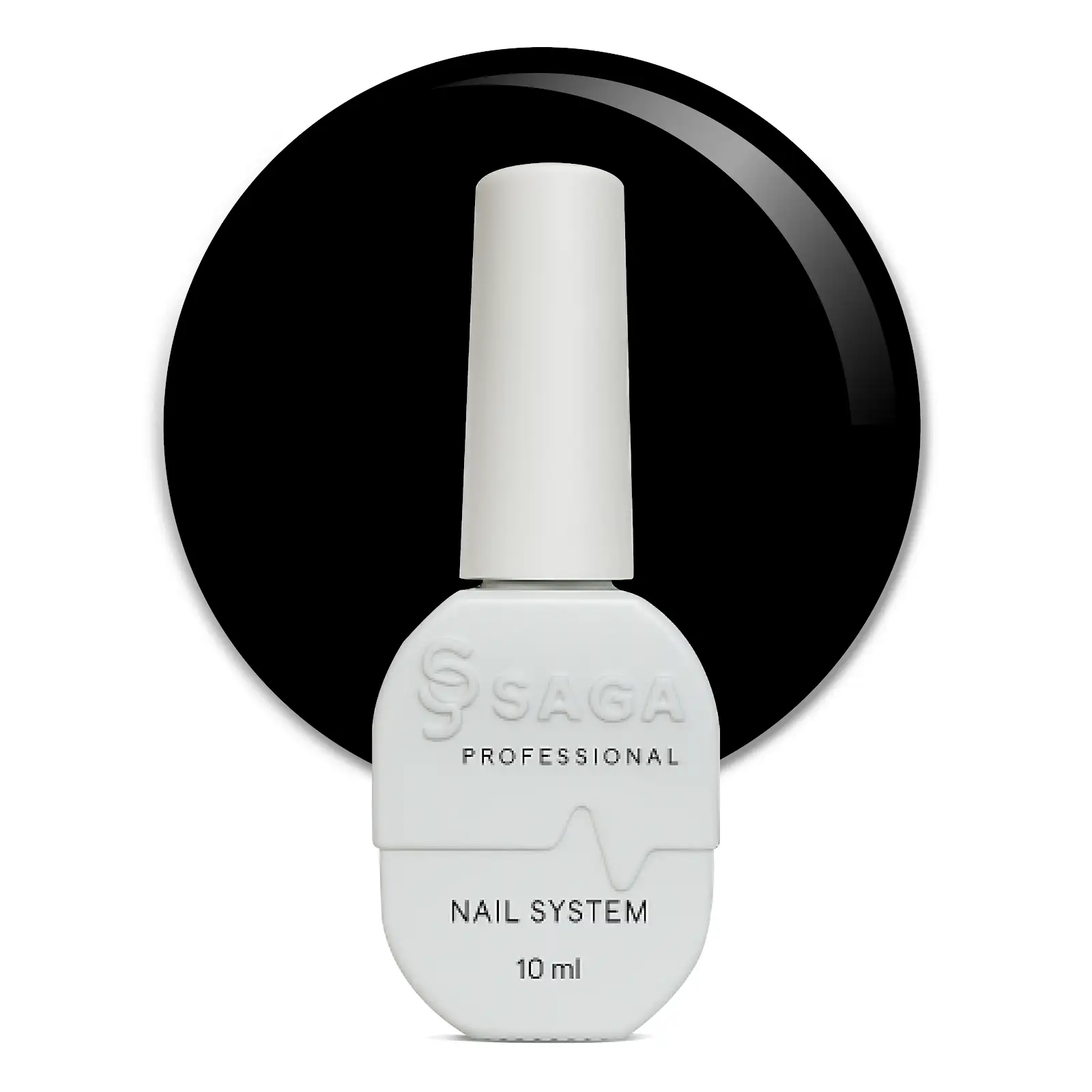 Saga Color Top Black 10ml.