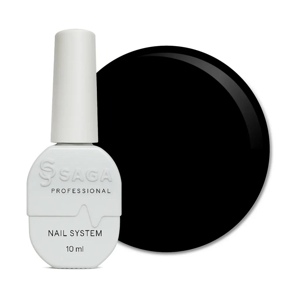 Saga Color Gel Polish Nr.02 10ml. juoda